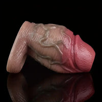 4.57in Thick Realistic Open-Ended Liquid Silicone Hollow Penis Sleeve