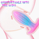 4.5in 5.67in 7.6in SML Silicone Soft Fluorescent Luminous Anal Plug Dildo