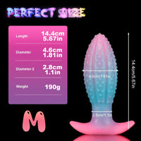 4.5in 5.67in 7.6in SML Silicone Soft Fluorescent Luminous Anal Plug Dildo