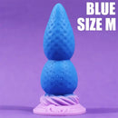 4.5in 7.08in 2pcs Set Soft Silicone Adult Women Butt Plug Rose Dildo