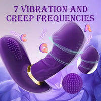 4.5in Rechargeable Vibrating Remote Wearable G-Spot Strap-On Dildo