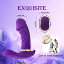 4.5in Rechargeable Vibrating Remote Wearable G-Spot Strap-On Dildo