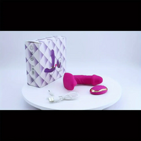 4.5in Rechargeable Vibrating Remote Wearable G-Spot Strap-On Dildo