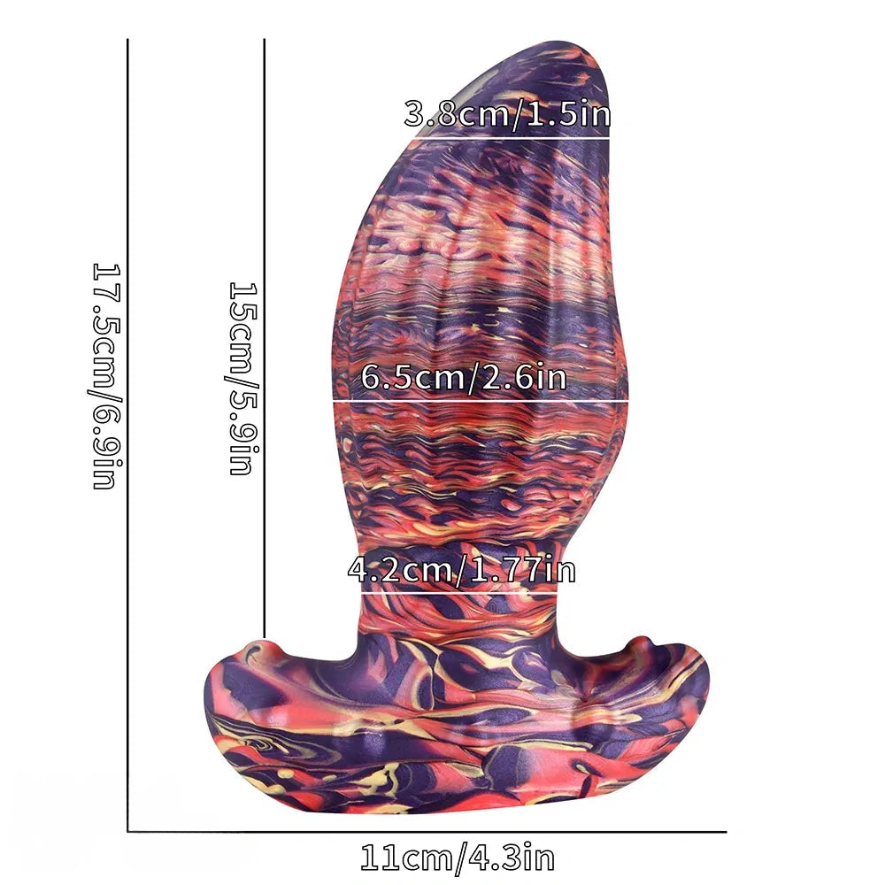 4.62in 5.7in 6.9in 7.67in 9.05in Wearable Silicone Soft Texture Surface Dildo