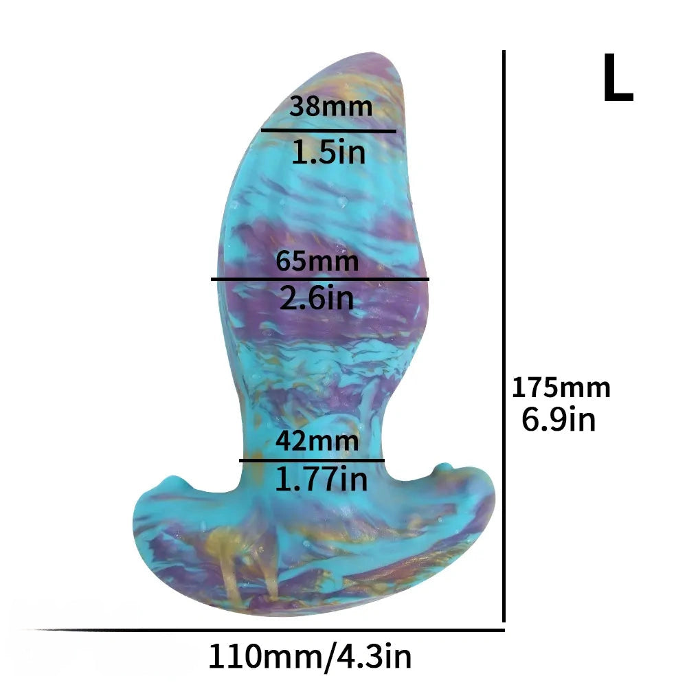 4.62in 5.7in 6.9in 7.67in 9.05in Wearable Silicone Soft Texture Surface Dildo