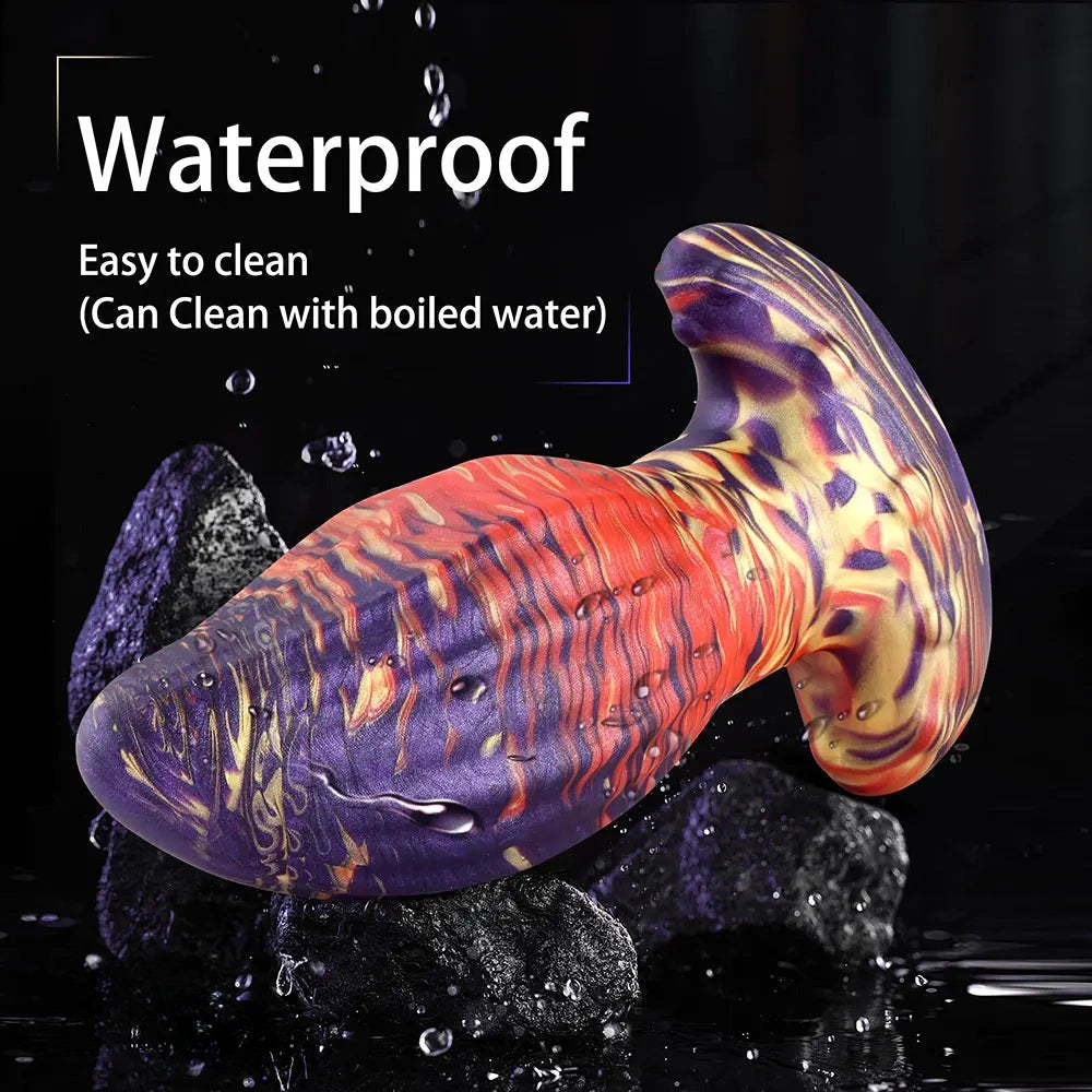 4.62in 5.7in 6.9in 7.67in 9.05in Wearable Silicone Soft Texture Surface Dildo