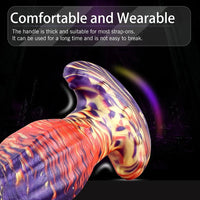 4.62in 5.7in 6.9in 7.67in 9.05in Wearable Silicone Soft Texture Surface Dildo