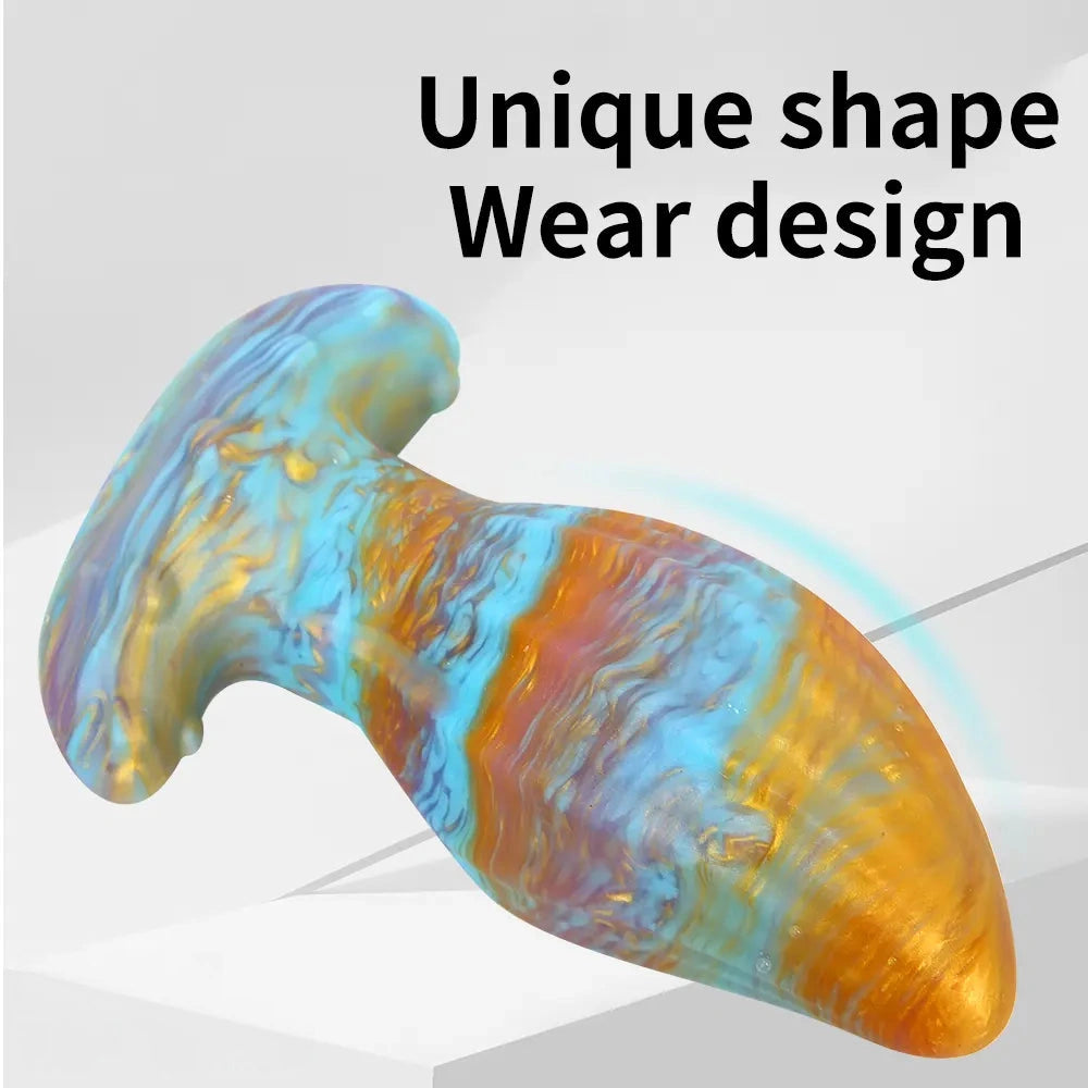 4.62in 5.7in 6.9in 7.67in 9.05in Wearable Silicone Soft Texture Surface Dildo