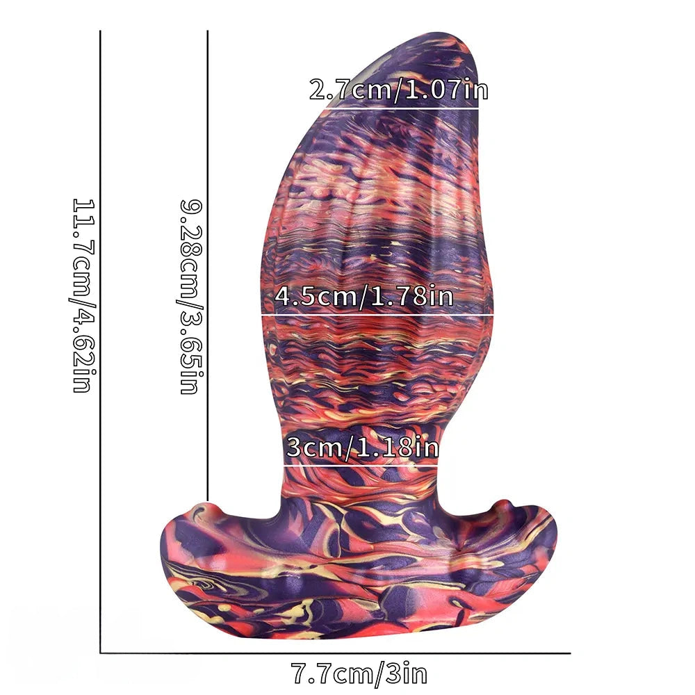 4.62in 5.7in 6.9in 7.67in 9.05in Wearable Silicone Soft Texture Surface Dildo