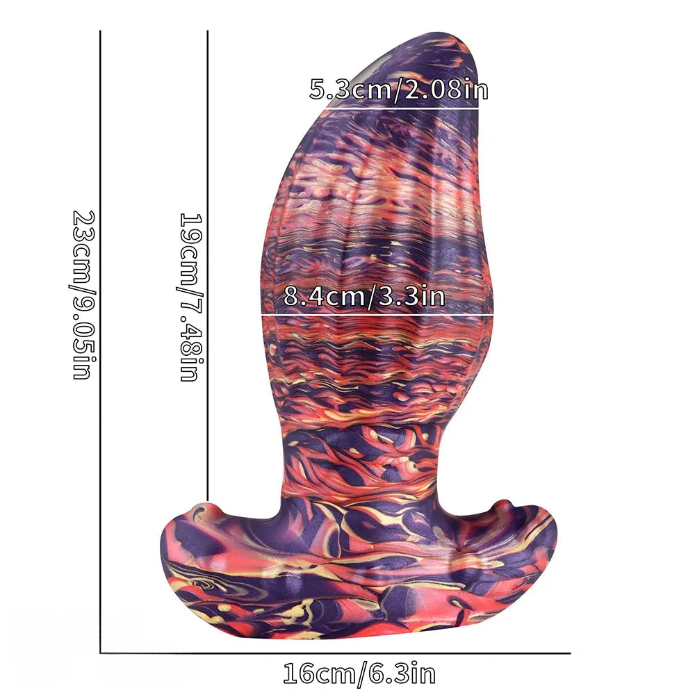 4.62in 5.7in 6.9in 7.67in 9.05in Wearable Silicone Soft Texture Surface Dildo
