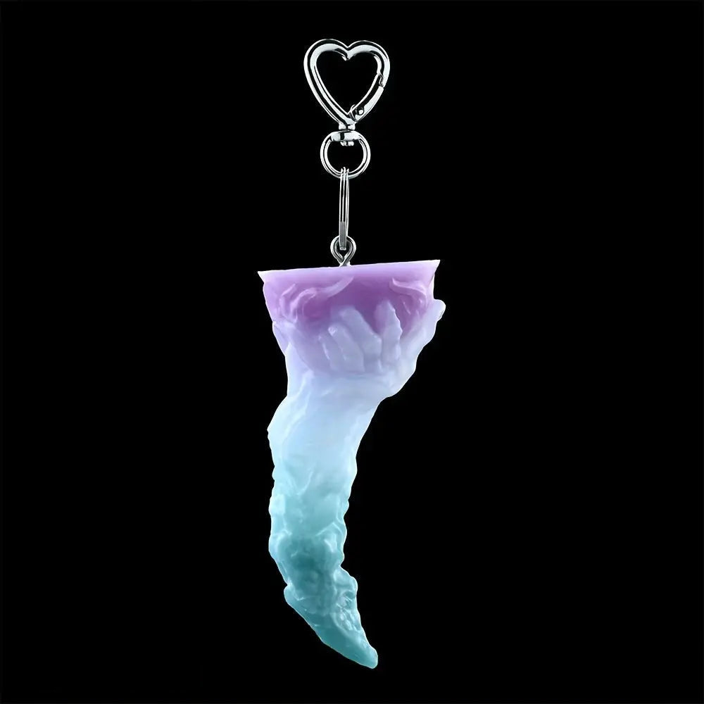 4.64in 5.23in Anal Plug Pedant Dildo Key Chain Animal Deer Silicone Sex Toy