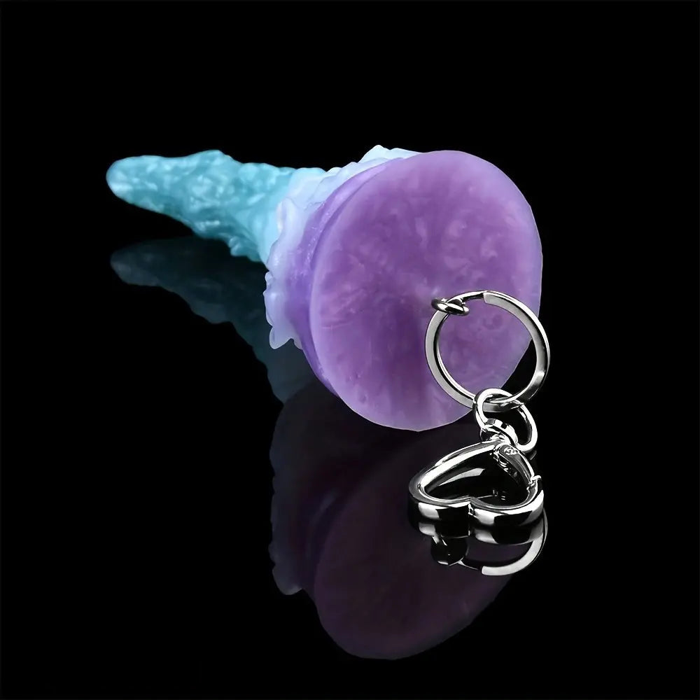 4.64in 5.23in Anal Plug Pedant Dildo Key Chain Animal Deer Silicone Sex Toy