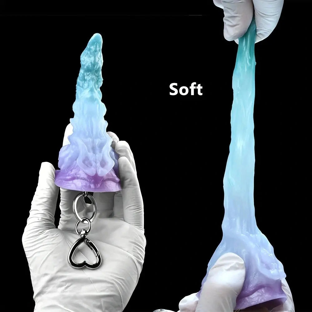 4.64in 5.23in Anal Plug Pedant Dildo Key Chain Animal Deer Silicone Sex Toy