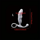 4.64in 5.27in 5.7in Unisex Soft Dildo For Anal Vaginal Simulation Sex Toy