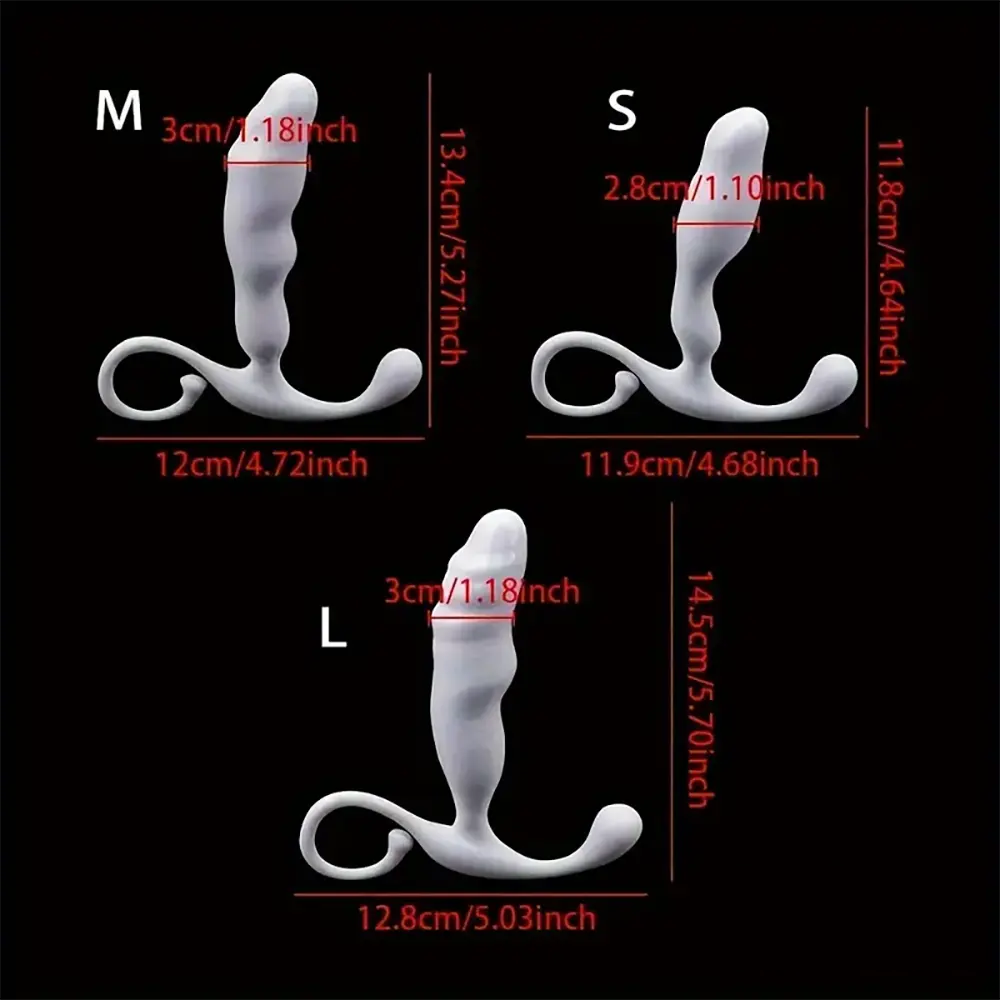 4.64in 5.27in 5.7in Unisex Soft Dildo For Anal Vaginal Simulation Sex Toy