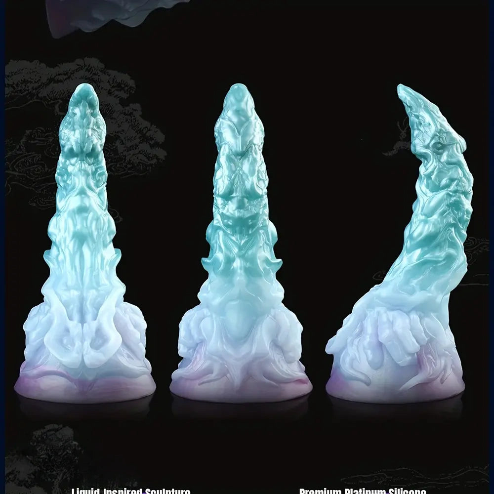 4.64in 5.82in 7in 9.44in Fantasy Series Curved Monster Creature Dildo