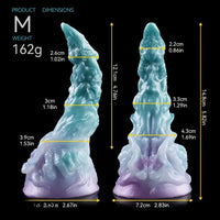 4.64in 5.82in 7in 9.44in Fantasy Series Curved Monster Creature Dildo