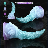 4.64in 5.82in 7in 9.44in Fantasy Series Curved Monster Creature Dildo