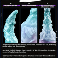 4.64in 5.82in 7in 9.44in Fantasy Series Curved Monster Creature Dildo