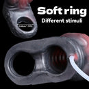 4.64in Water Spraying Squirting Monster Knot Dildo Sleeve Stretchy Penis Ring