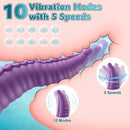 4.67in Fantasy Tentacle Dildo Vibrator With 10 Modes For G Spot Vagina