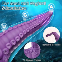4.67in Fantasy Tentacle Dildo Vibrator With 10 Modes For G Spot Vagina