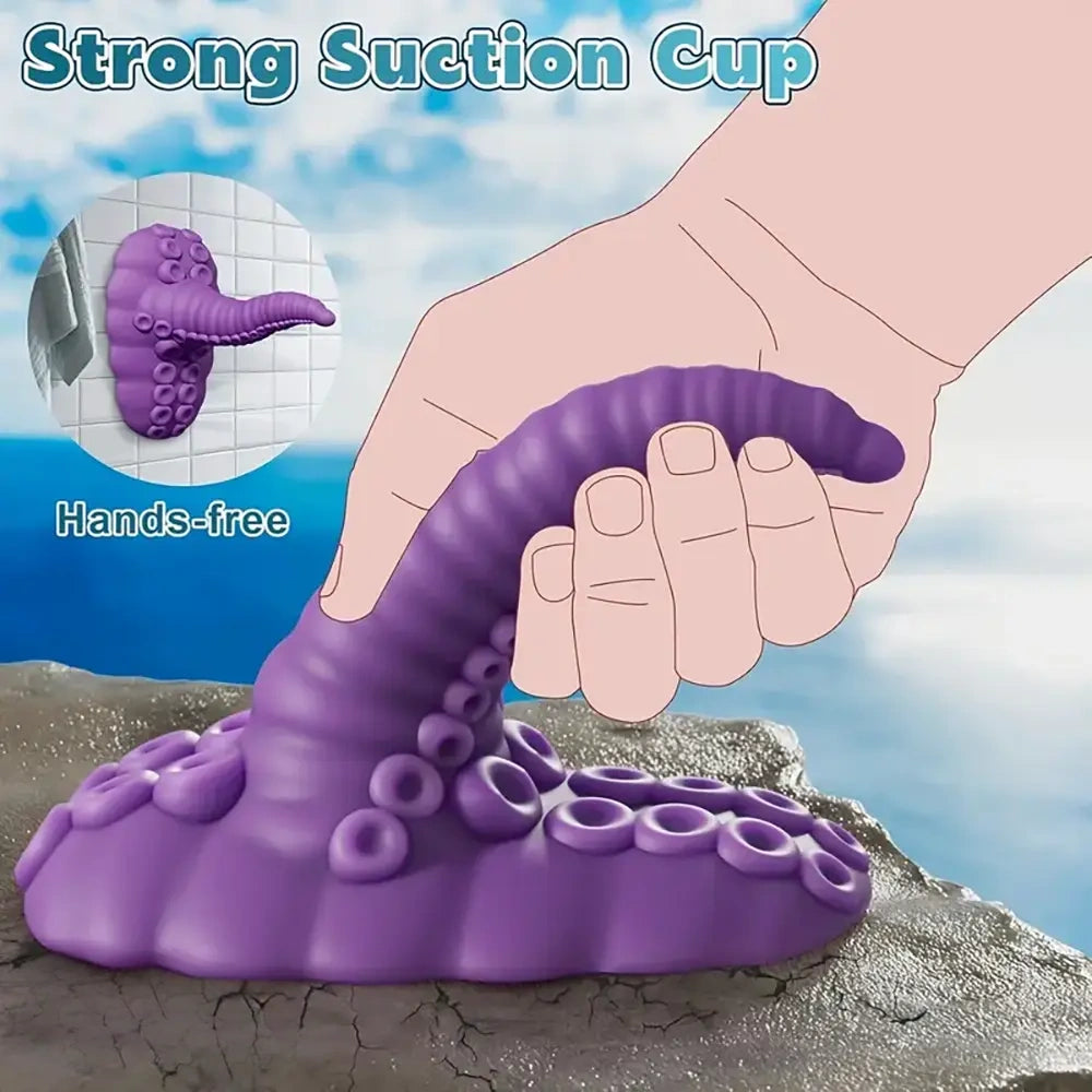 4.67in Fantasy Tentacle Dildo Vibrator With 10 Modes For G Spot Vagina