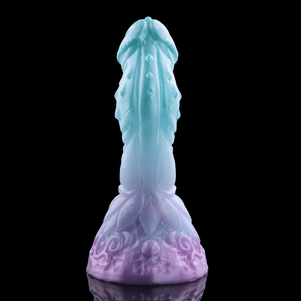 4.68in 5.9in 7.16in 8.26in Fantasy Spiked Monster Silicone Dildo With Key Chain