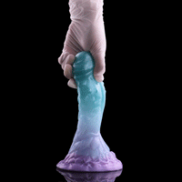4.68in 5.9in 7.16in 8.26in Fantasy Spiked Monster Silicone Dildo With Key Chain