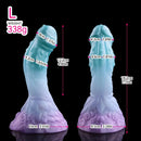 4.68in 5.9in 7.16in 8.26in Fantasy Spiked Monster Silicone Dildo With Key Chain