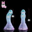 4.68in 5.9in 7.16in 8.26in Fantasy Spiked Monster Silicone Dildo With Key Chain