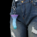 4.68in 5.9in 7.16in 8.26in Fantasy Spiked Monster Silicone Dildo With Key Chain