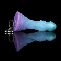 4.68in 5.9in 7.16in 8.26in Fantasy Spiked Monster Silicone Dildo With Key Chain