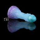 4.68in 5.9in 7.16in 8.26in Fantasy Spiked Monster Silicone Dildo With Key Chain