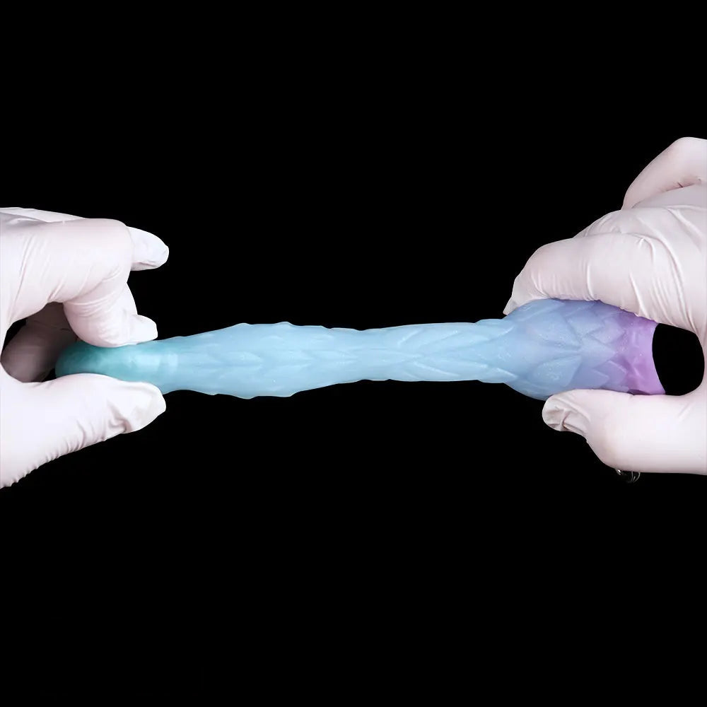 4.68in 5.9in 7.16in 8.26in Fantasy Spiked Monster Silicone Dildo With Key Chain