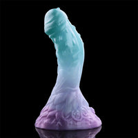 4.68in 5.9in 7.16in 8.26in Fantasy Spiked Monster Silicone Dildo With Key Chain