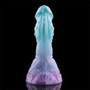 4.68in 5.9in 7.16in 8.26in Fantasy Spiked Monster Silicone Dildo With Key Chain
