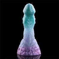 4.68in 5.9in 7.16in 8.26in Fantasy Spiked Monster Silicone Dildo With Key Chain
