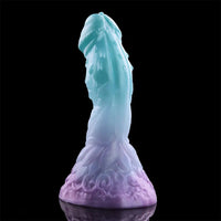 4.68in 5.9in 7.16in 8.26in Fantasy Spiked Monster Silicone Dildo With Key Chain