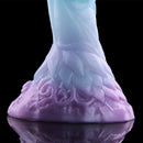4.68in 5.9in 7.16in 8.26in Fantasy Spiked Monster Silicone Dildo With Key Chain