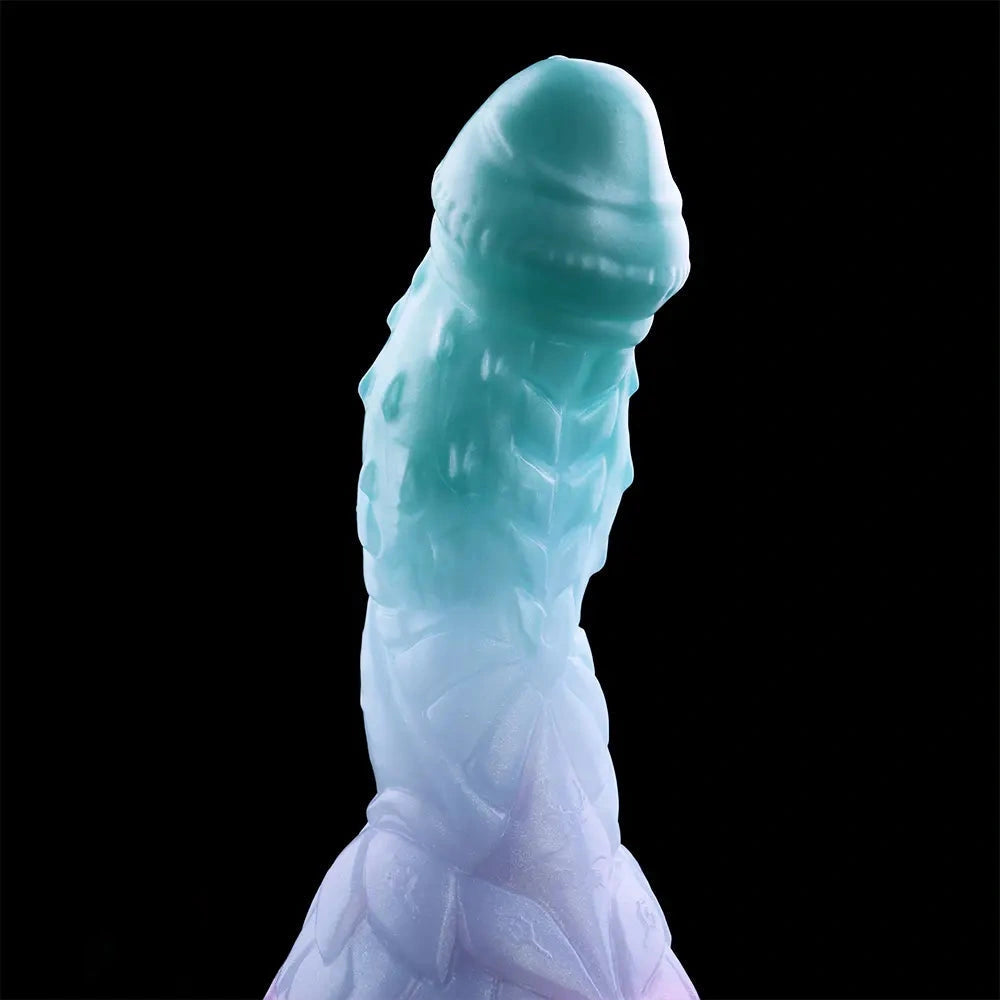 4.68in 5.9in 7.16in 8.26in Fantasy Spiked Monster Silicone Dildo With Key Chain
