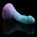 4.68in 5.9in 7.16in 8.26in Fantasy Spiked Monster Silicone Dildo With Key Chain