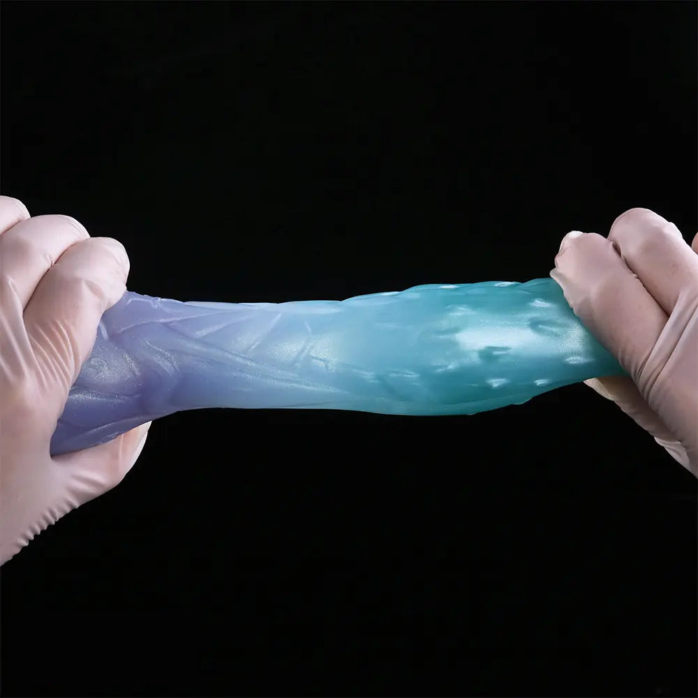 4.68in 5.9in 7.16in 8.26in Fantasy Spiked Monster Silicone Dildo With Key Chain