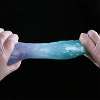 4.68in 5.9in 7.16in 8.26in Fantasy Spiked Monster Silicone Dildo With Key Chain
