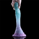 4.68in 5.9in 7.16in 8.26in Fantasy Spiked Monster Silicone Dildo With Key Chain
