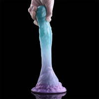 4.68in 5.9in 7.16in 8.26in Fantasy Spiked Monster Silicone Dildo With Key Chain