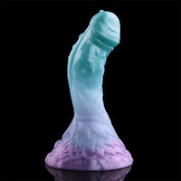 4.68in 5.9in 7.16in 8.26in Fantasy Spiked Monster Silicone Dildo With Key Chain