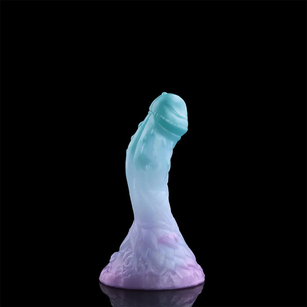 4.68in 5.9in 7.16in 8.26in Fantasy Spiked Monster Silicone Dildo With Key Chain