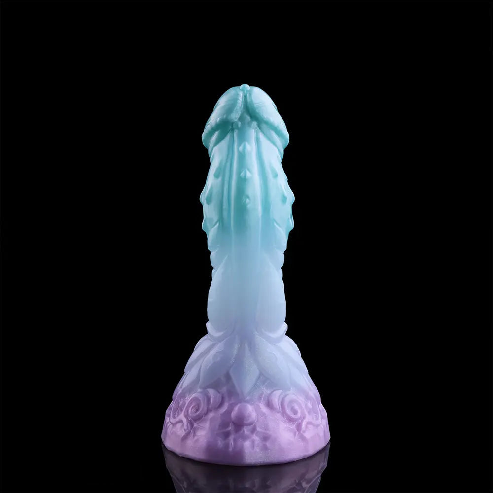 4.68in 5.9in 7.16in 8.26in Fantasy Spiked Monster Silicone Dildo With Key Chain