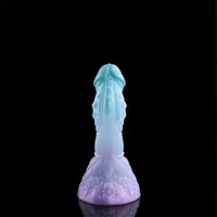 4.68in 5.9in 7.16in 8.26in Fantasy Spiked Monster Silicone Dildo With Key Chain